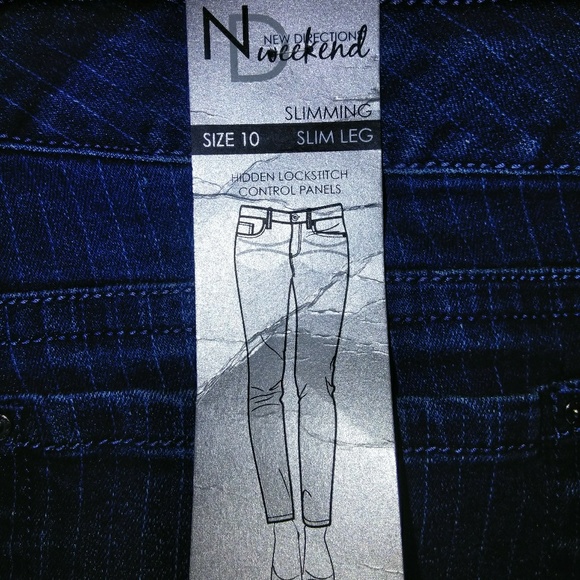 NWT New Directions Weekend Slim Leg Jeans size 10 - Picture 5 of 8